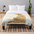 Retro Townes Van Zandt plush blanket with country music fan art design