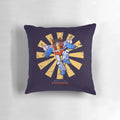 Retro-style Transformers Decepticon Starscream throw pillow