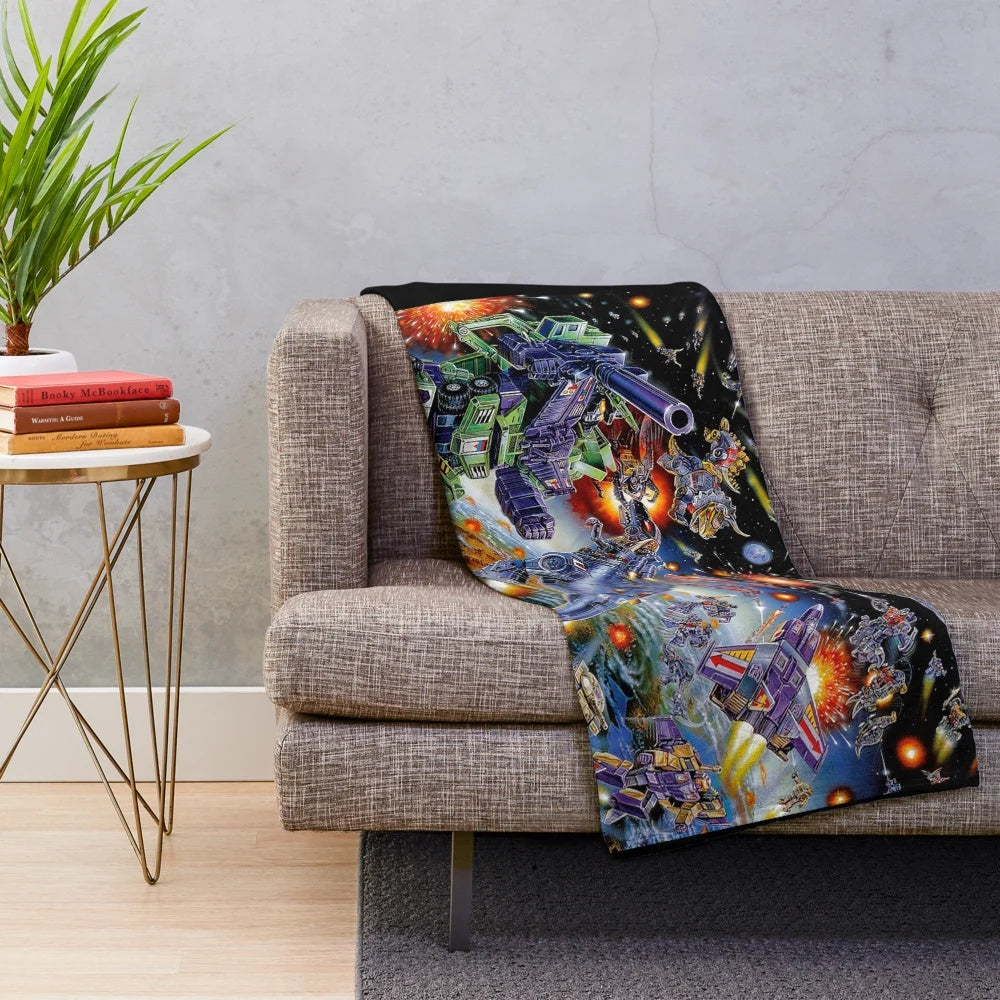 Transformers G1 Inspired Plush Blanket