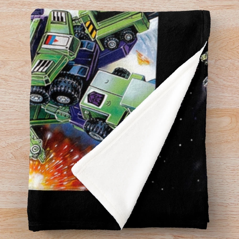 Transformers G1 Inspired Plush Blanket