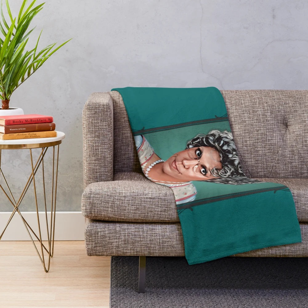 Soft and plush blanket featuring the classic TV show Mama's Family
