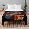 Cozy MST3K-inspired plush blanket featuring the Satellite of Love