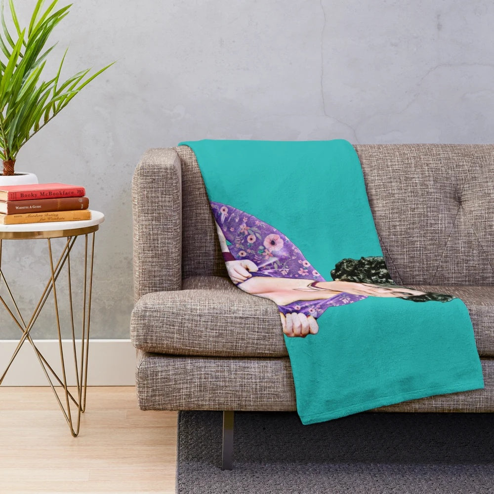Retro TV Mom Inspired Plush Blanket