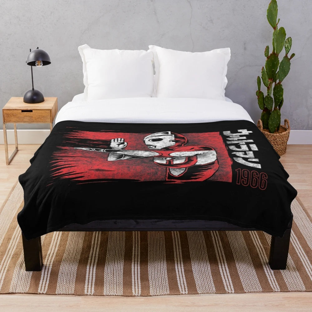 Ultraman 1966 plush blanket featuring the iconic Japanese superhero