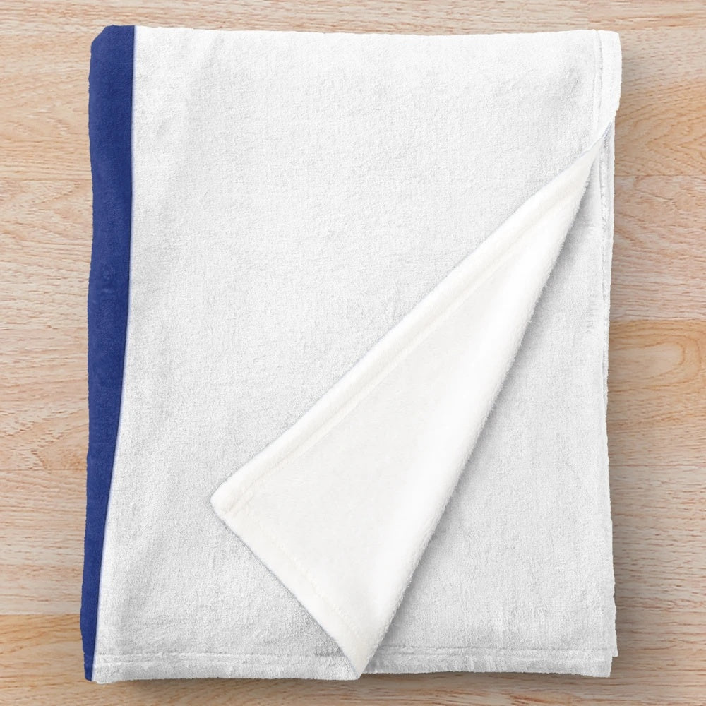 Plush blanket featuring the iconic Saul Bass-designed United Airlines livery