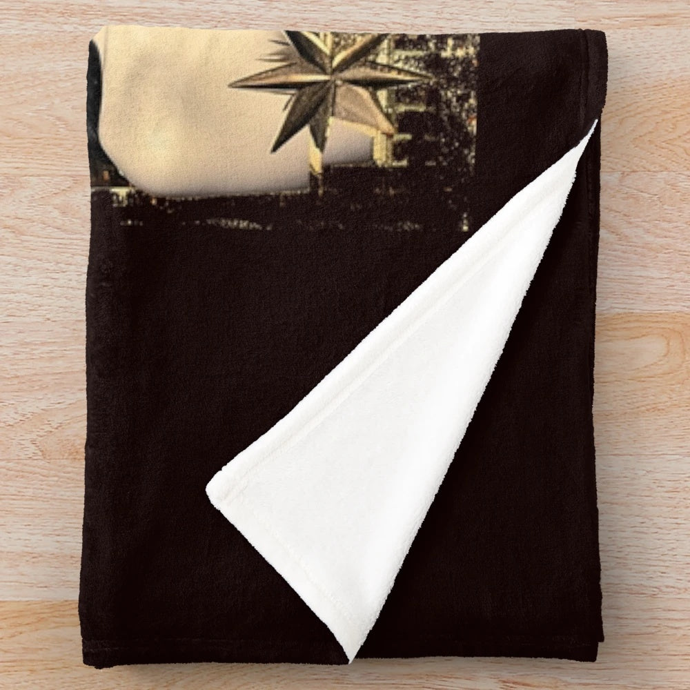 Retro Vintage Hollywood California Design Plush Blanket