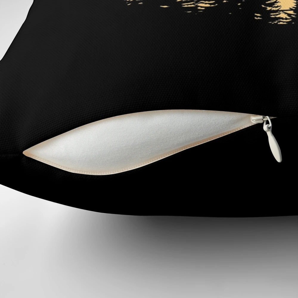 Retro vintage downhill mountain bike decorative pillow for outdoor sports enthusiasts