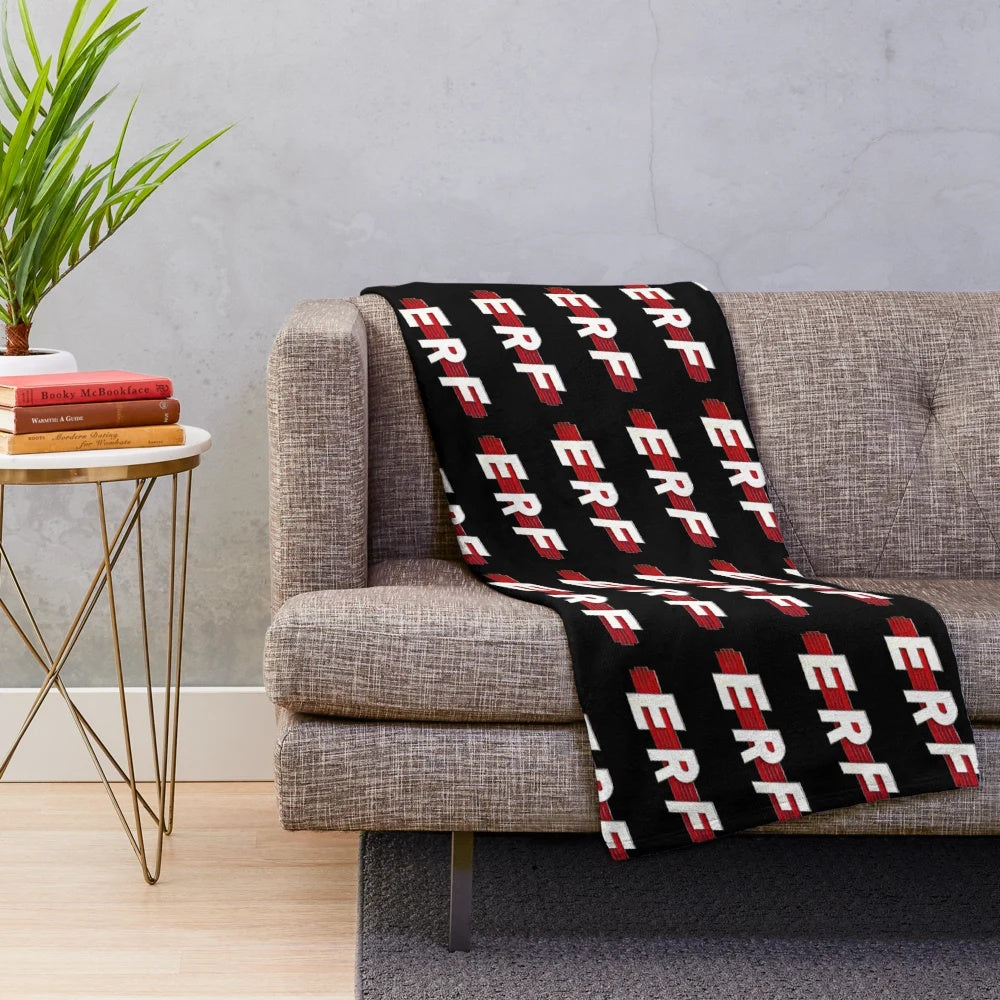 Vintage 1962 ERF truck logo plush blanket
