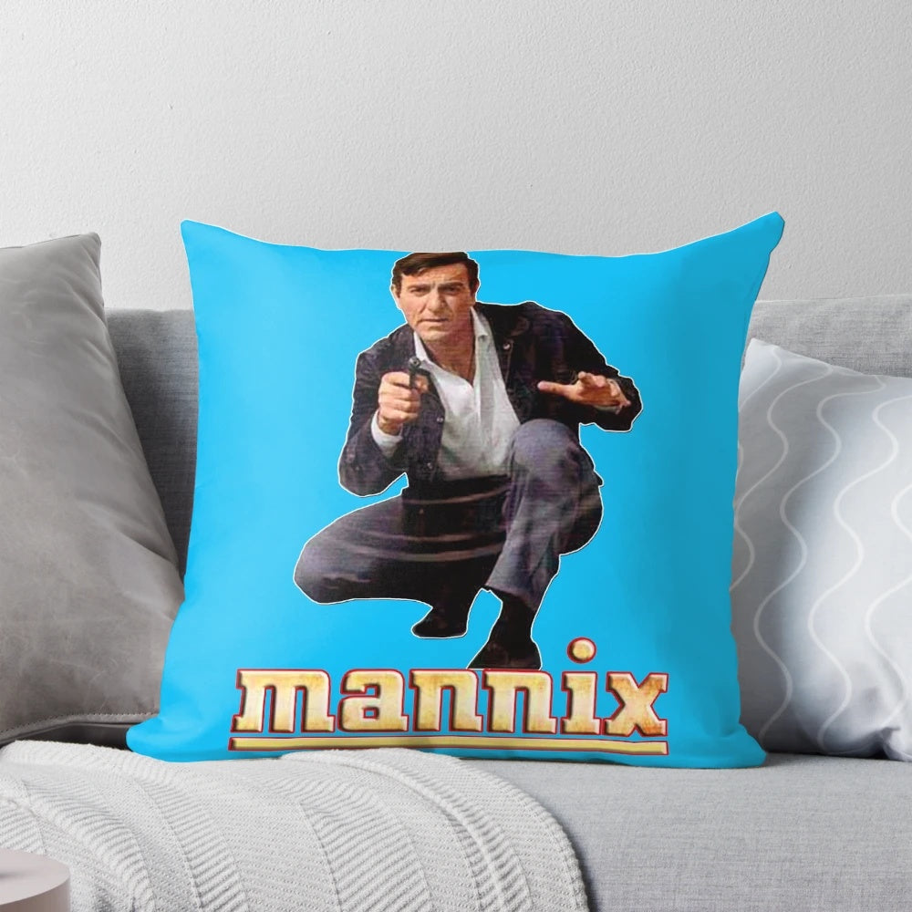 Mannix Retro Vintage 60s 70s Tribute Pillow