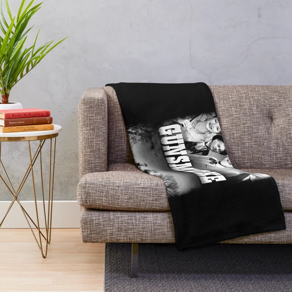 Retro vintage radio and movie inspired plush blanket