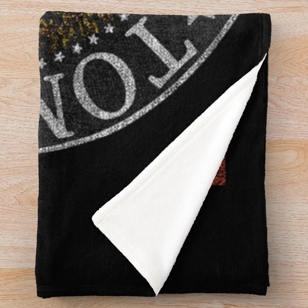 Vintage-style eagles plush blanket