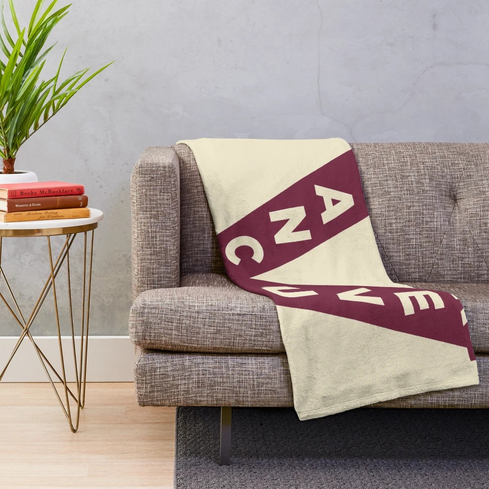 Retro vintage Vancouver Millionaires hockey team plush blanket