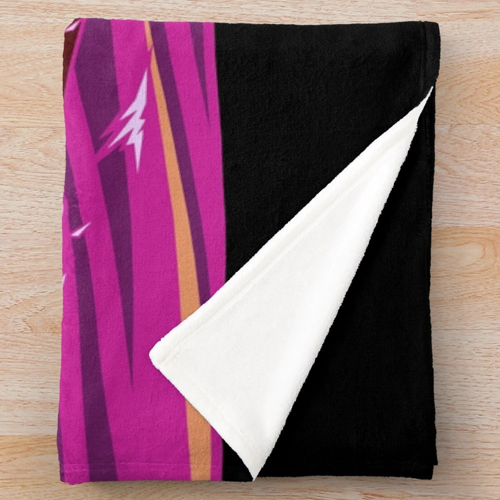 Nissan 350z inspired retro wave plush blanket