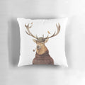 Decorative pillow featuring a vintage-inspired jungle wildlife design