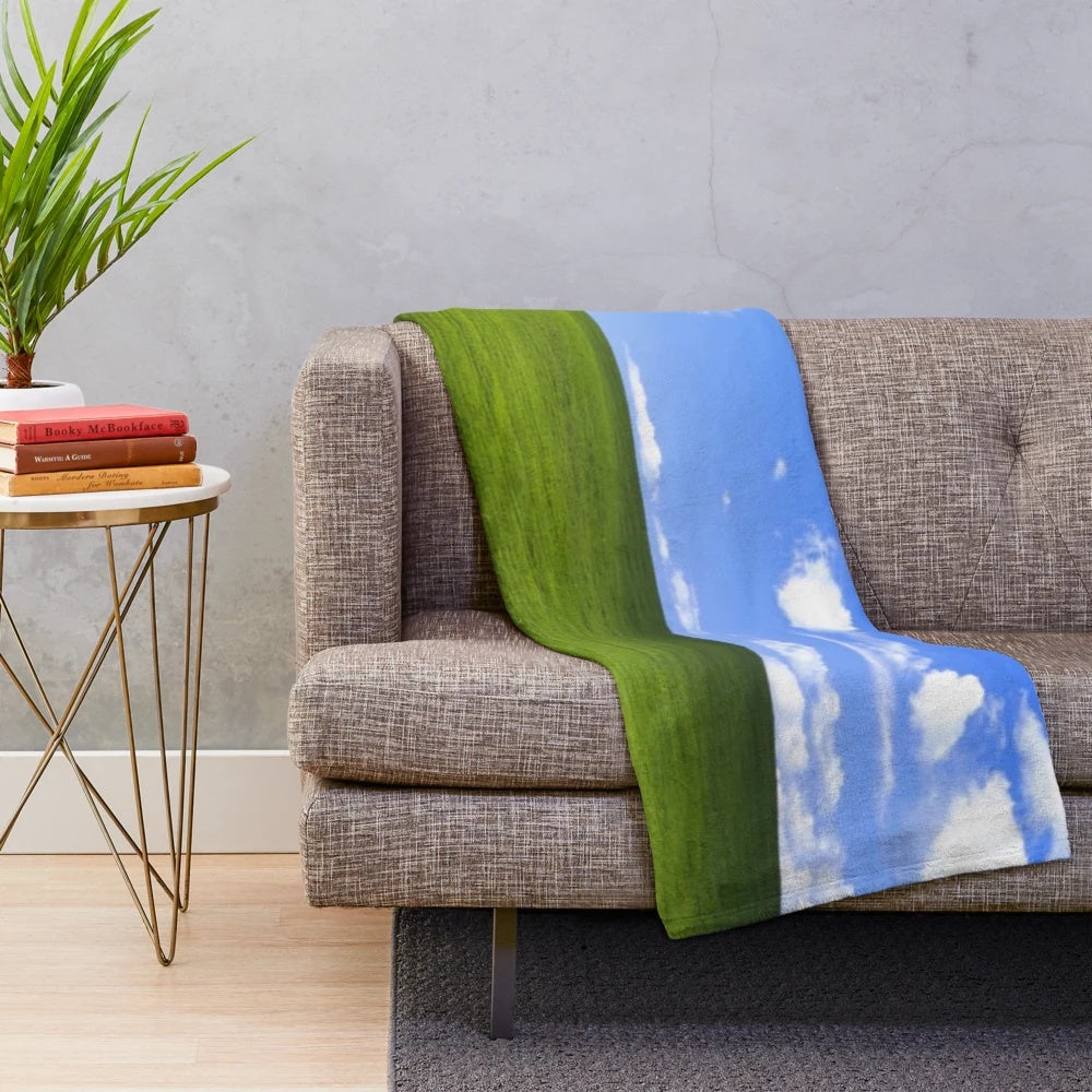 Retro Windows XP inspired plush blanket tapestry