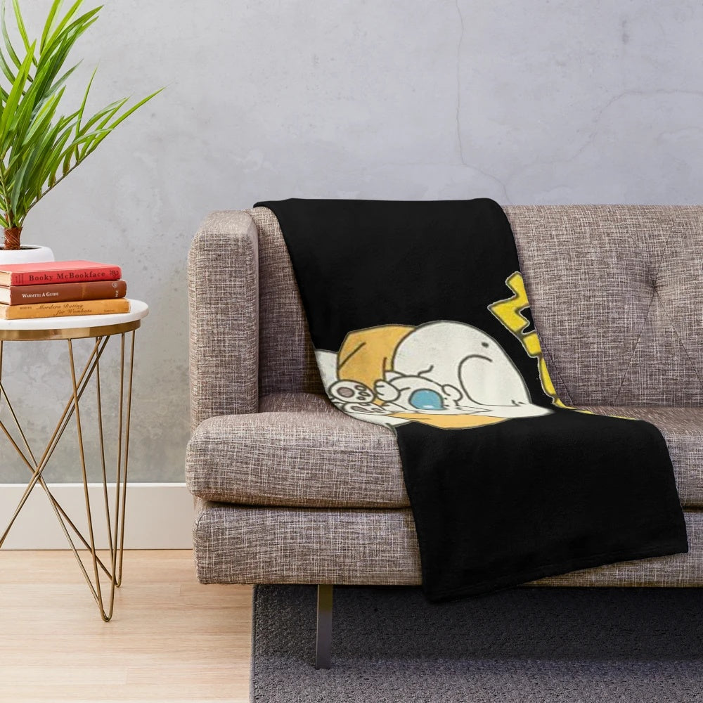 Ziggy Stardust Cartoon Character Plush Blanket