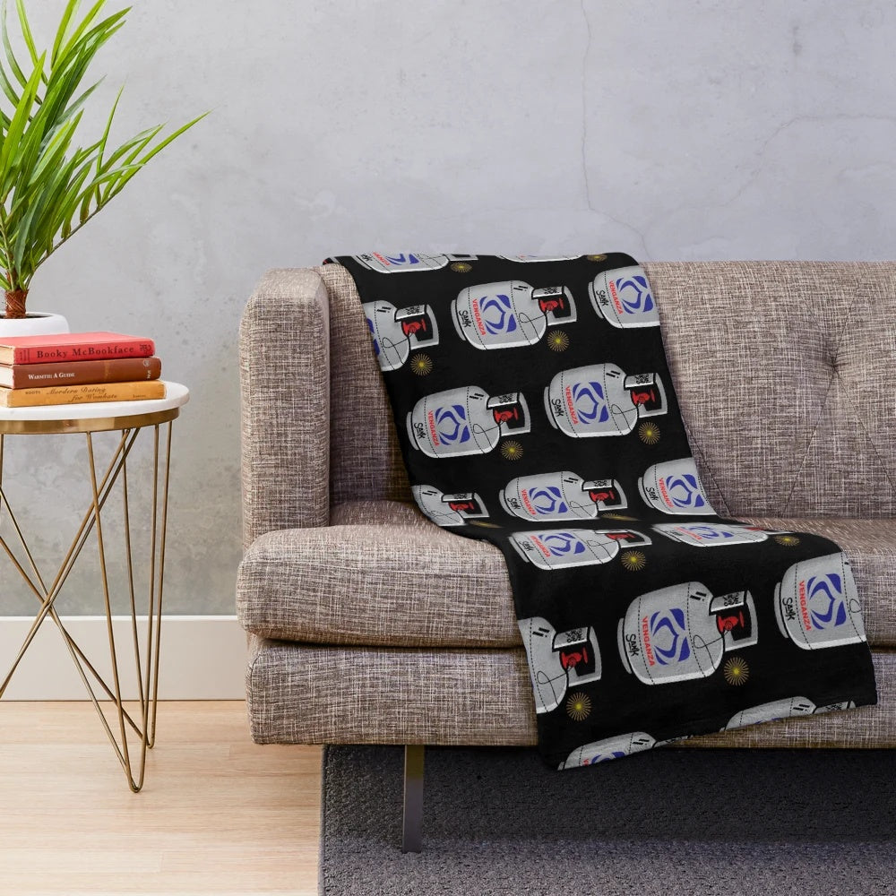 Revenge cozy plush blanket with vintage aesthetic design