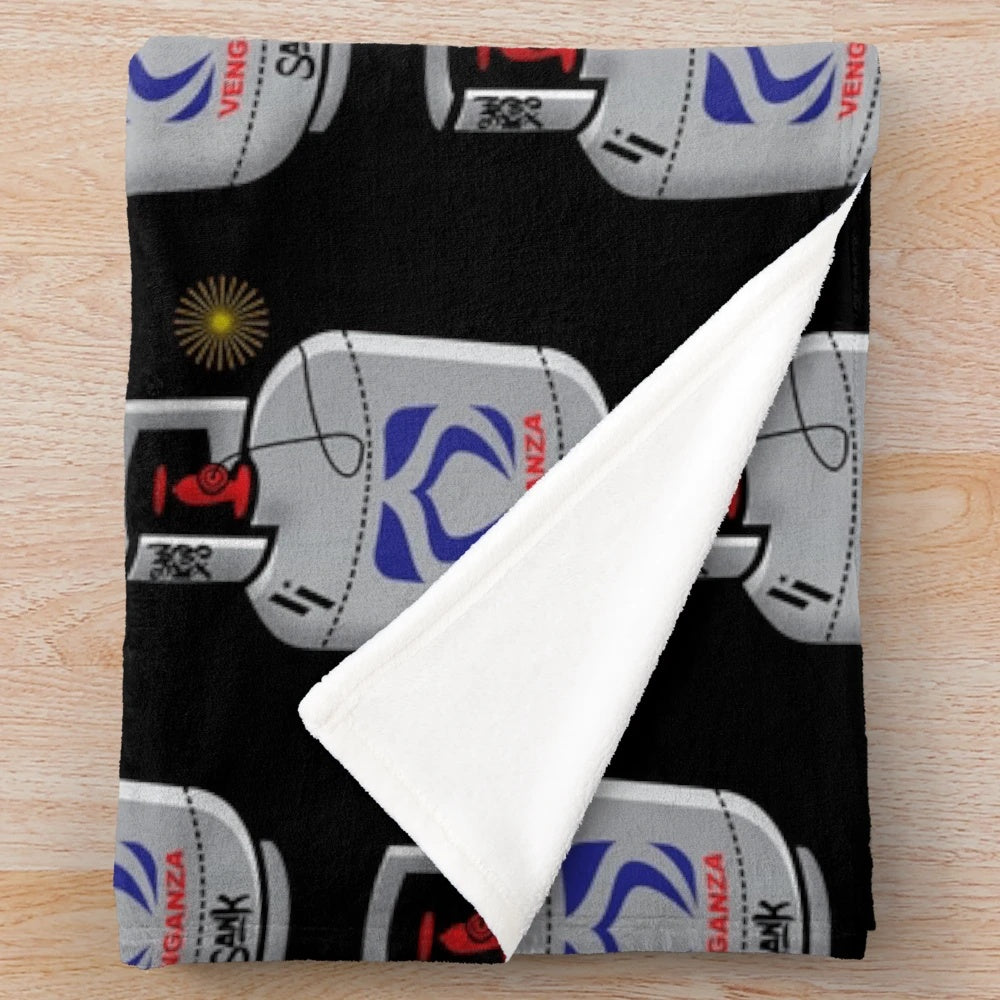 Revenge cozy plush blanket with vintage aesthetic design