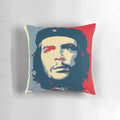Vibrant Che Guevara portrait printed on a soft, decorative pillow with a message of hope and revolution.