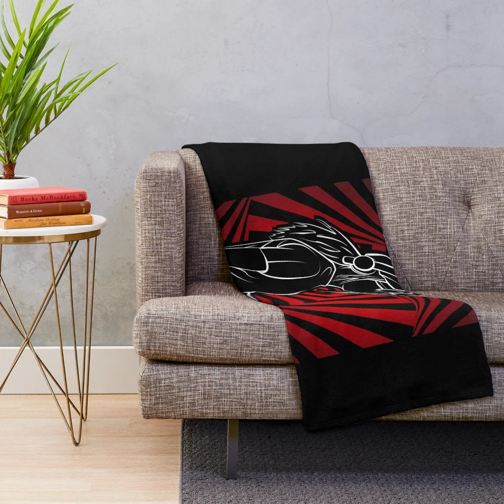 Rezz-inspired plush blanket with mass manipulation design