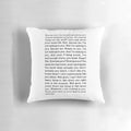 Decorative pillow featuring a graphic design inspired by the feud between Kim Richards and Eileen Davidson on The Real Housewives of Beverly Hills