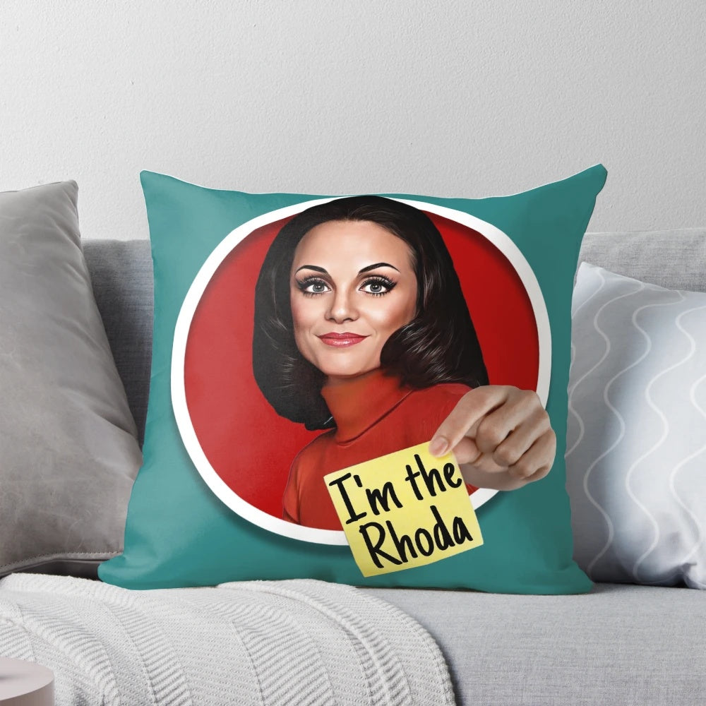 Rhoda pillow featuring the character from the classic TV sitcom The Mary Tyler Moore Show