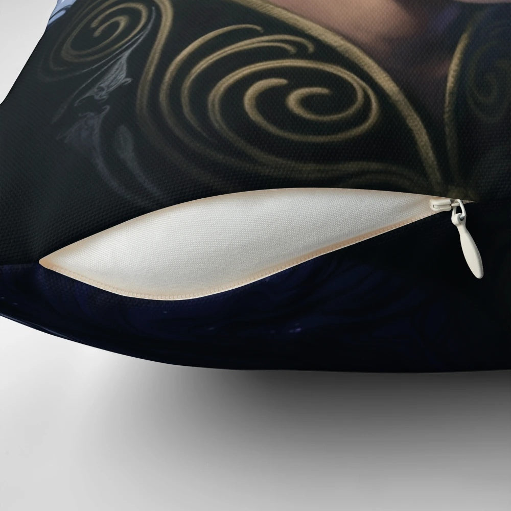 Rhysand Pillow featuring the iconic High Lord of the Night Court from the A Court of Thorns and Roses series by Sarah J. Maas