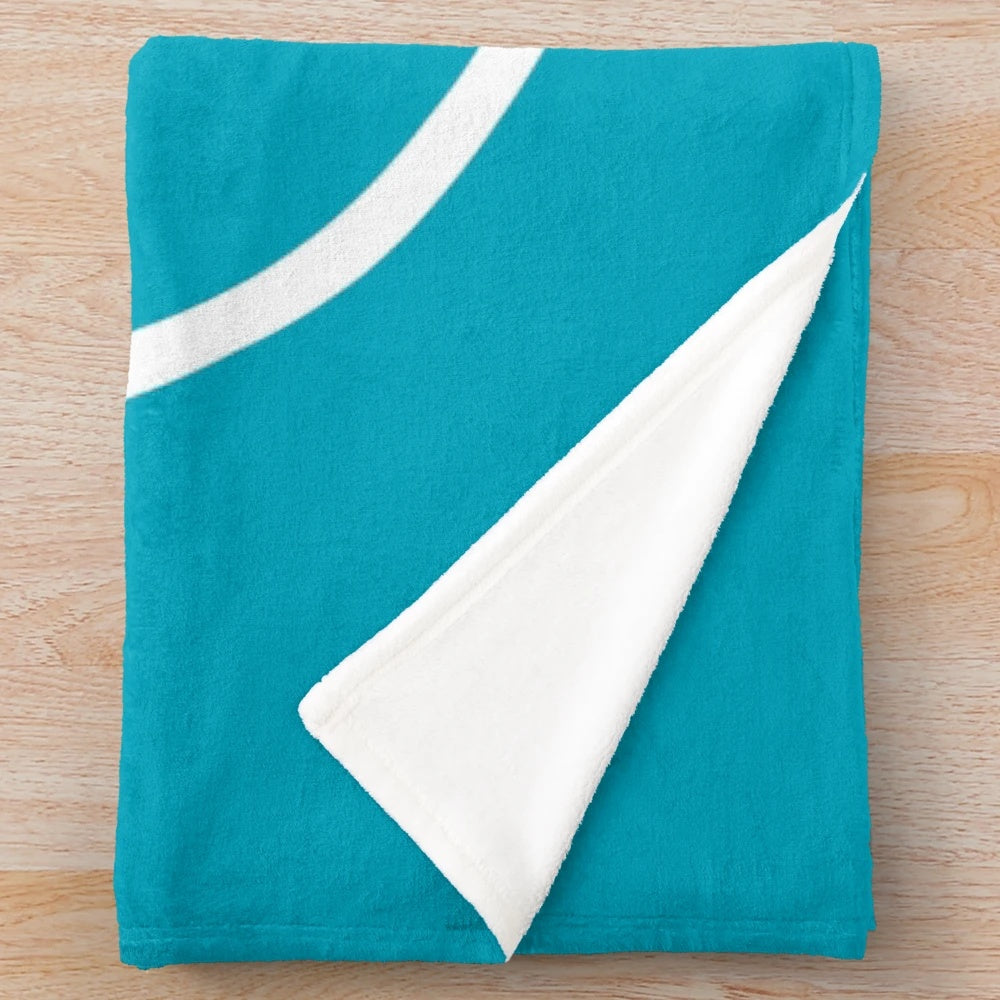Gymnastics plush blanket with rhythmic gymnastics design