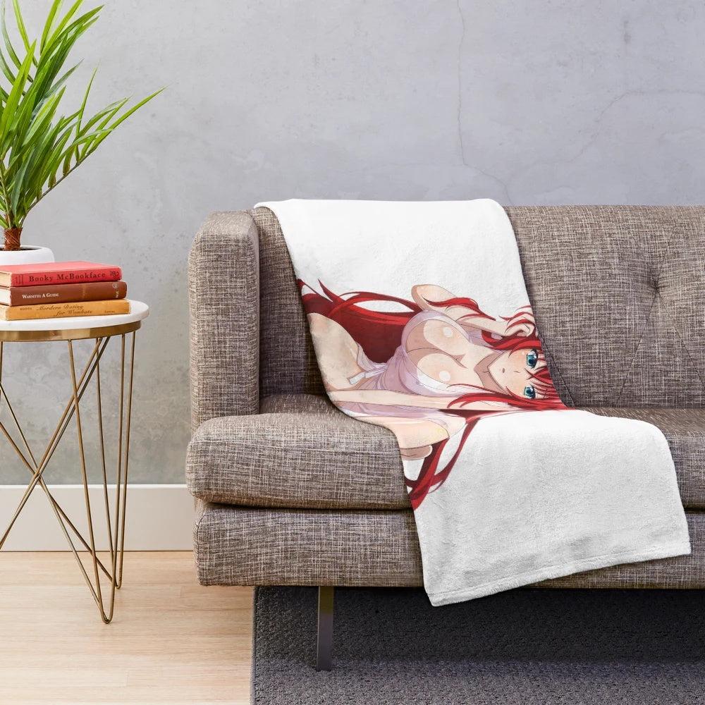 Rias Gremory plush blanket featuring the popular anime character