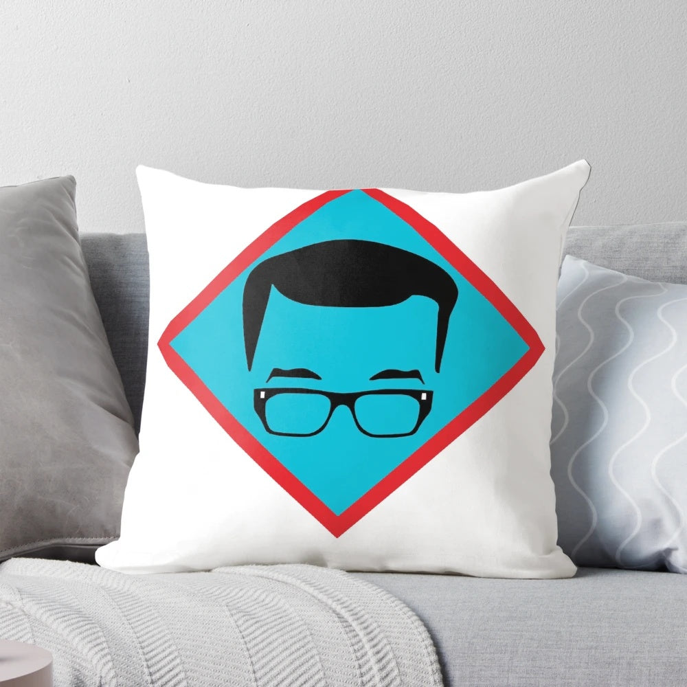 Richard Osman inspired essential t-shirt design printed on a plush pillow for home decor