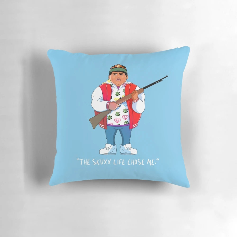 Ricky Baker Pillow featuring the iconic character from the acclaimed New Zealand film "Hunt for the Wilderpeople