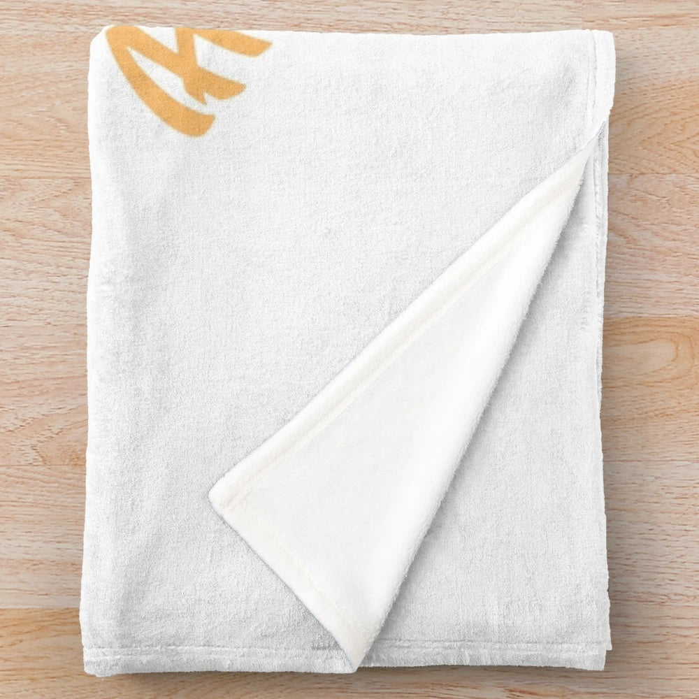 Plush blanket with summer surf-themed design