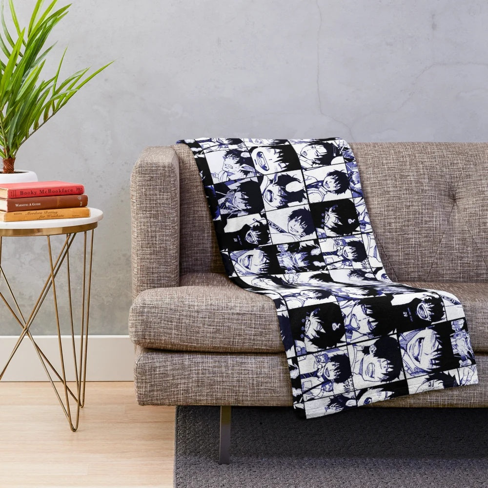 Rin Okumura Manga Collage Plush Blanket