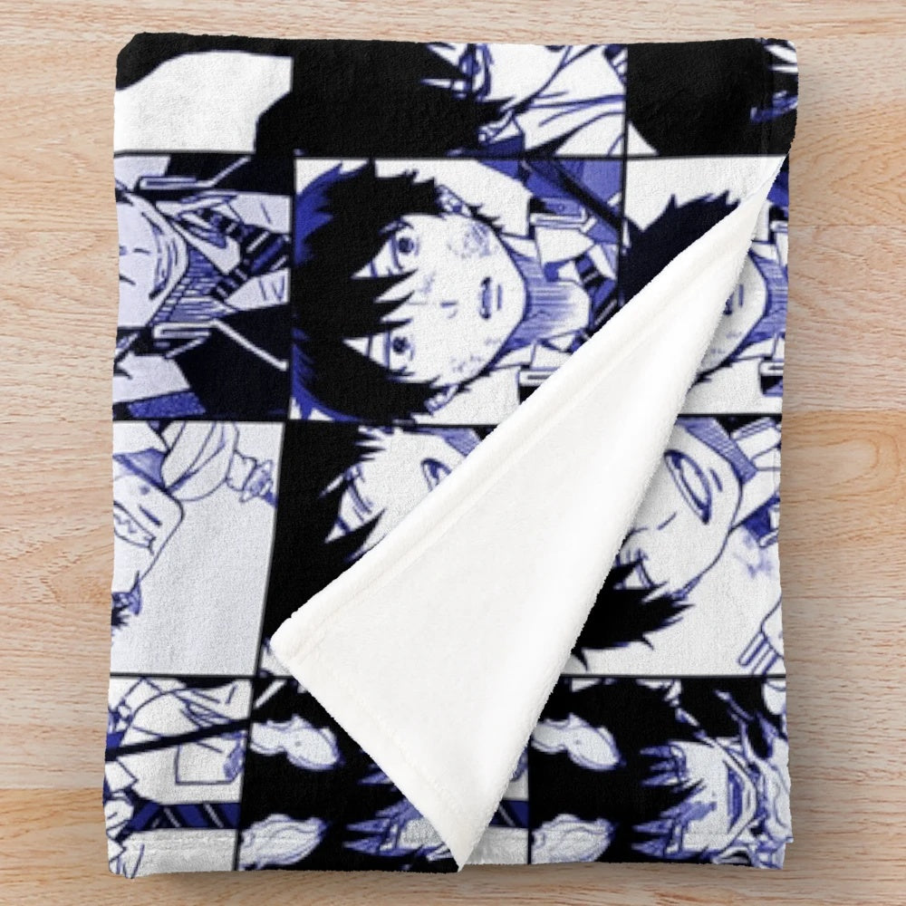 Rin Okumura Manga Collage Plush Blanket