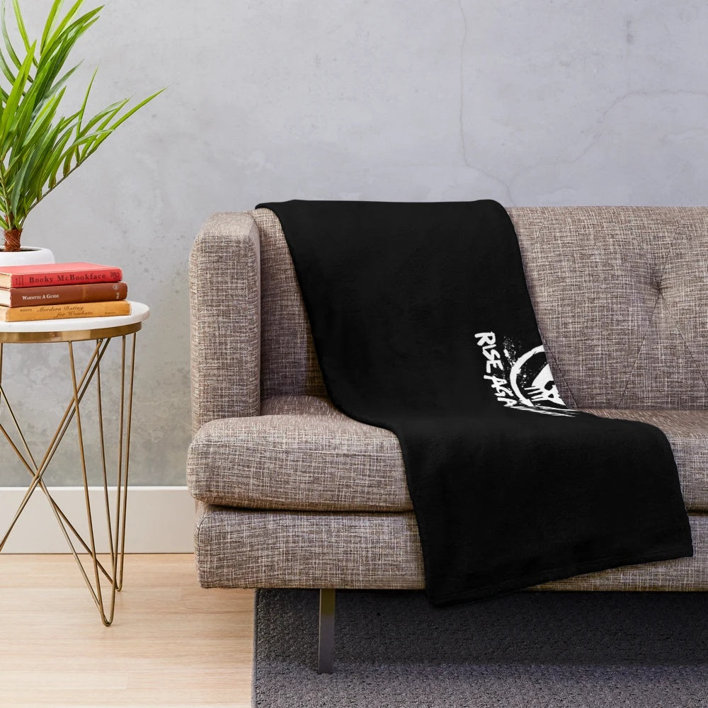 Rise Against logo plush blanket