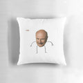 Photoshop-inspired Dr. Phil "Rise" stick figure pillow
