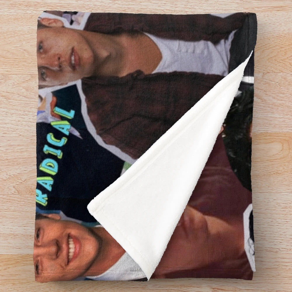 Cole Sprouse Collage Plush Blanket featuring Riverdale characters and scenes