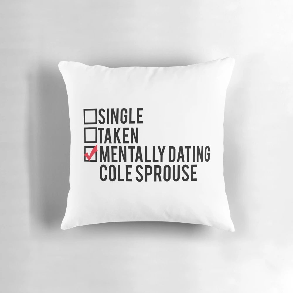 Riverdale inspired decorative pillow featuring Cole Sprouse as Jughead Jones