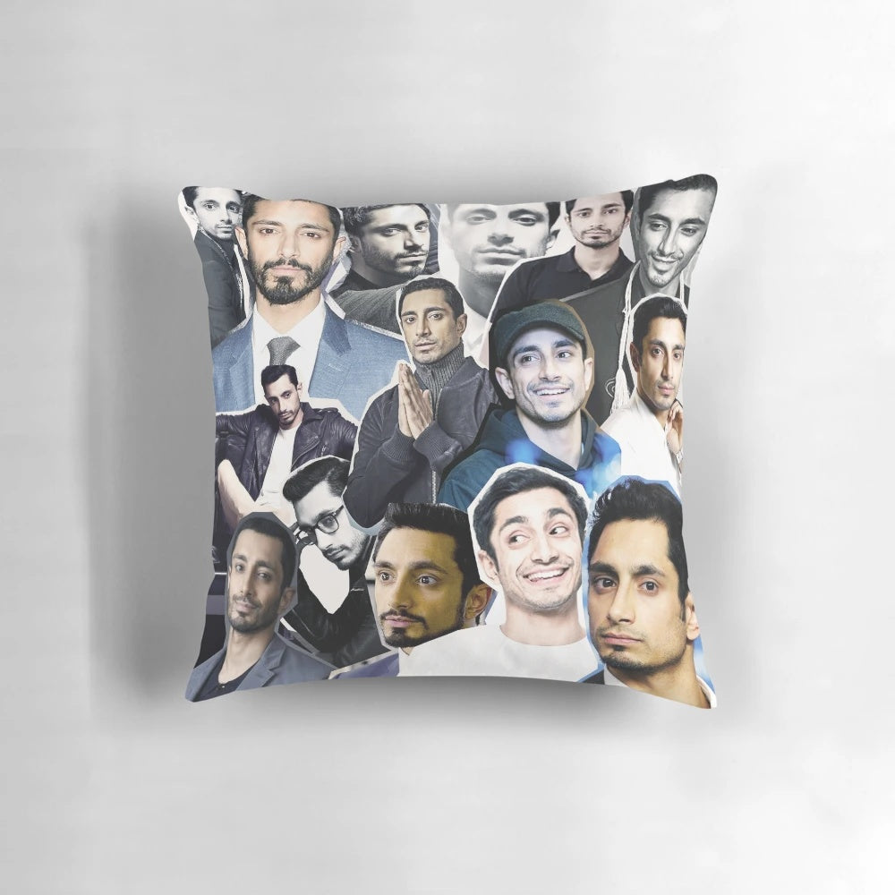 Riz Ahmed Collage Pillow featuring the actor from Star Wars: Rogue One