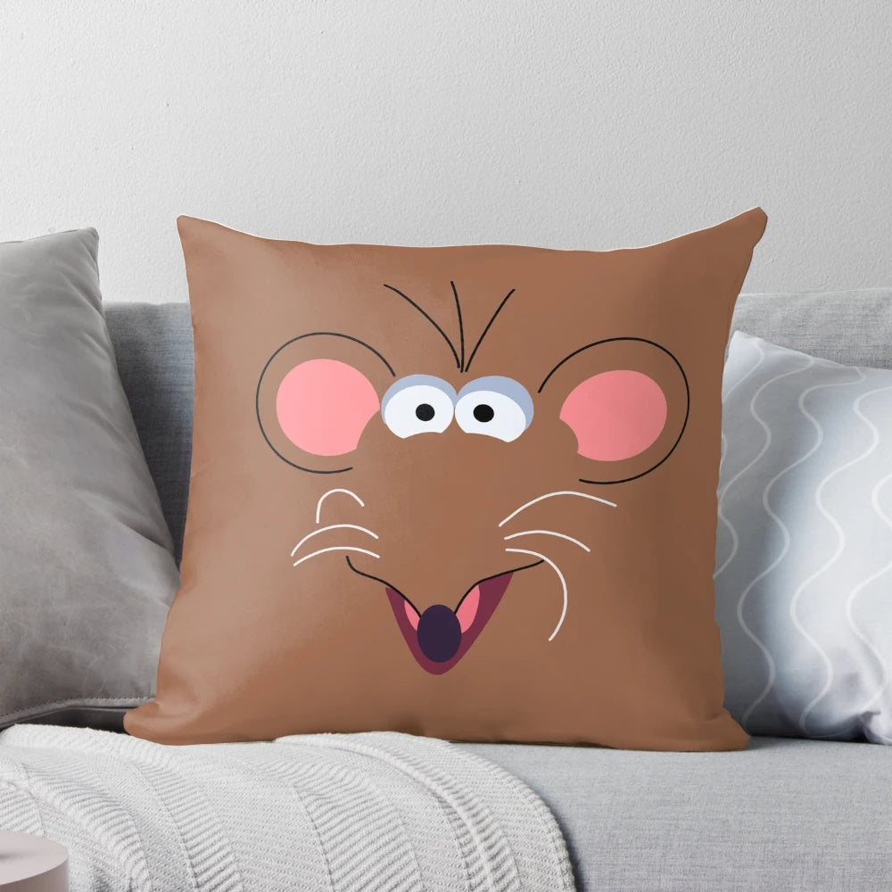 Rizzo the Rat plush pillow, featuring the iconic Muppet character