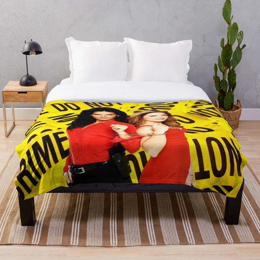 Rizzoli and Isles inspired plush blanket for fans of the crime investigation TV series