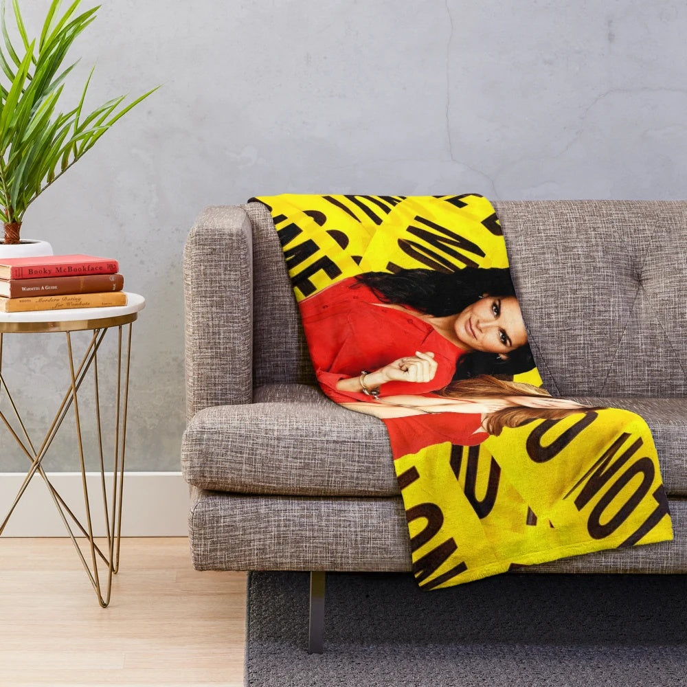 Rizzoli and Isles inspired plush blanket for fans of the crime investigation TV series