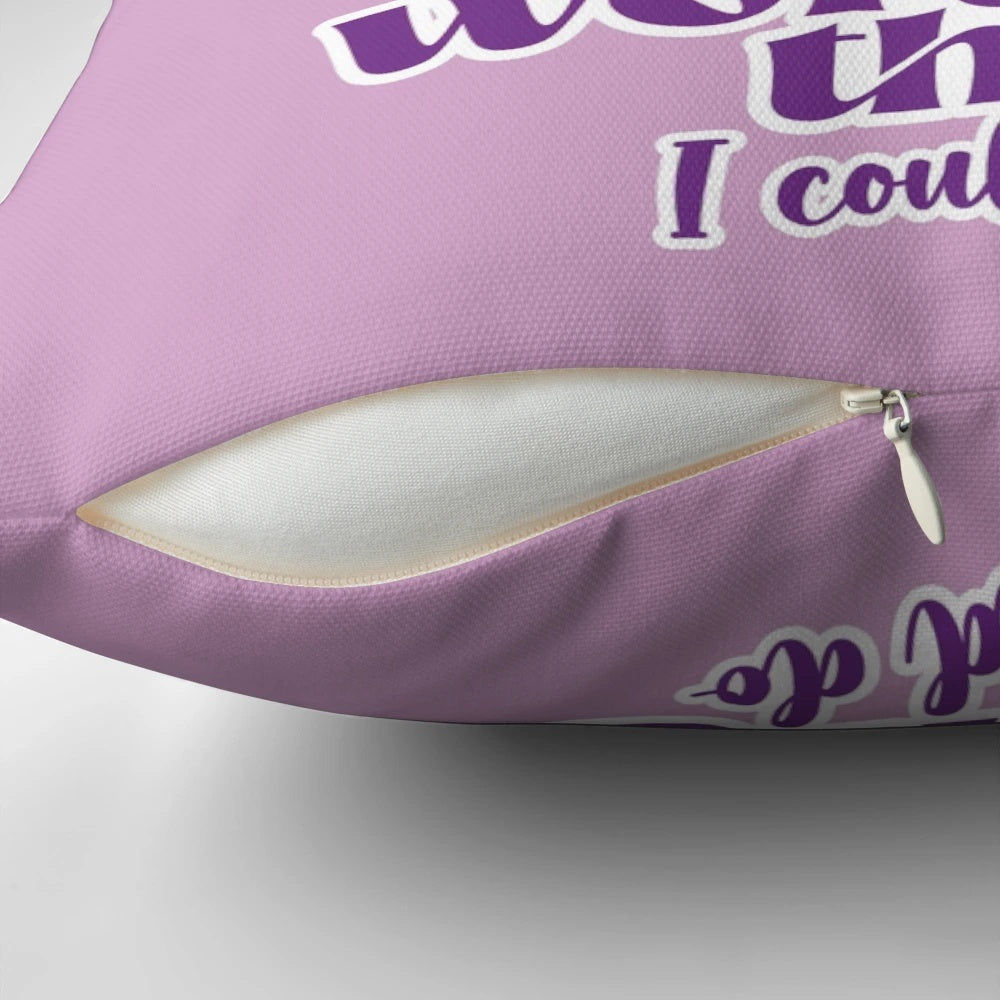 Pillow featuring the iconic "There Are Worse Things I Could Do" scene from the musical Grease, with Rizzo and Stockard Channing's character.