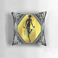 Roaring 20s art deco inspired Gatsby style print pillow