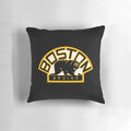 Roaring Boston Bruins Concept Logo Pillow with Black and Gold Design