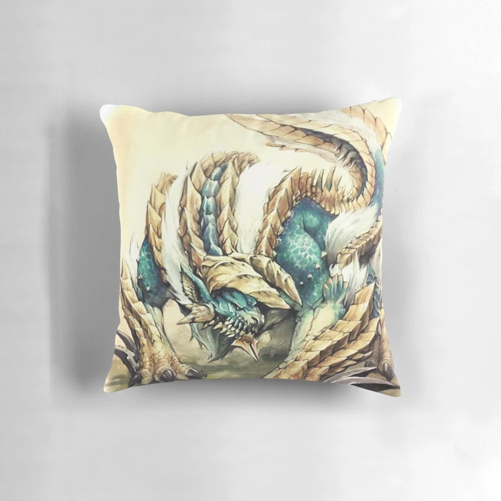 Monster Hunter Zinogre Pillow with Roaring Thunder Design