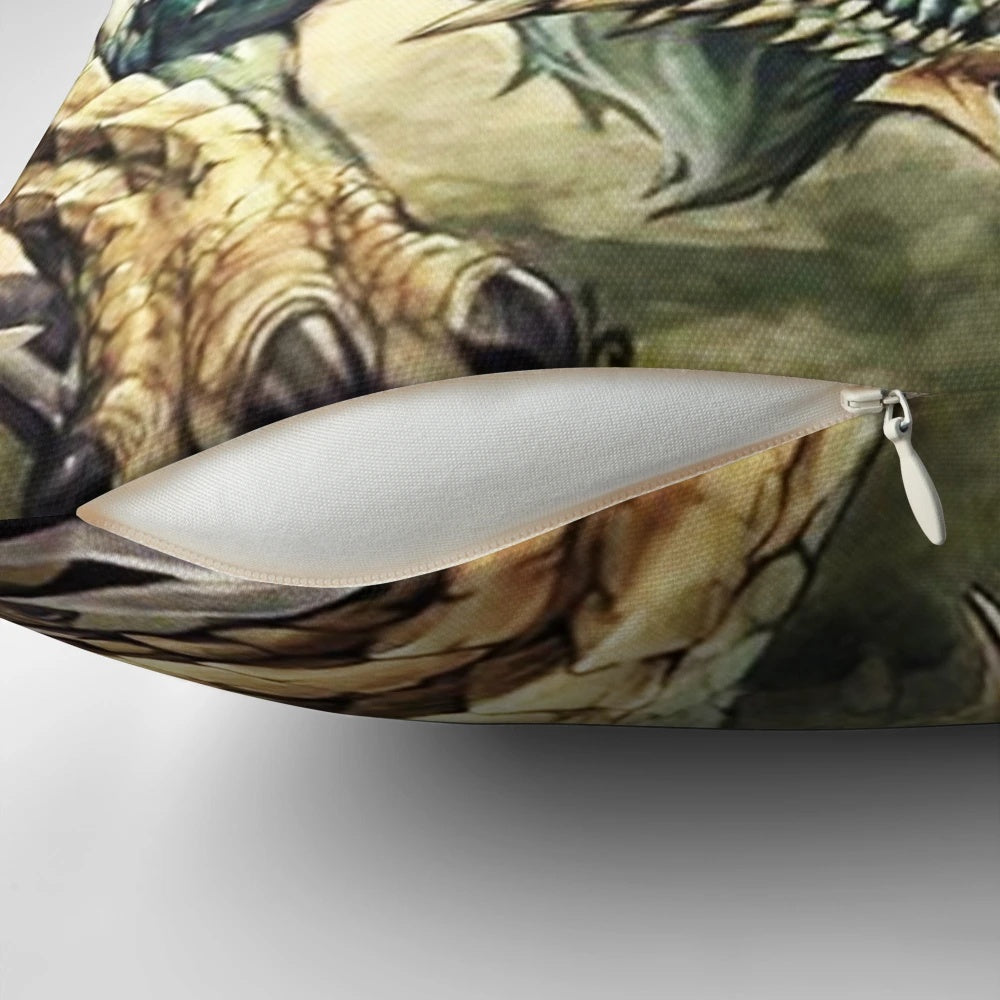 Monster Hunter Zinogre Pillow with Roaring Thunder Design