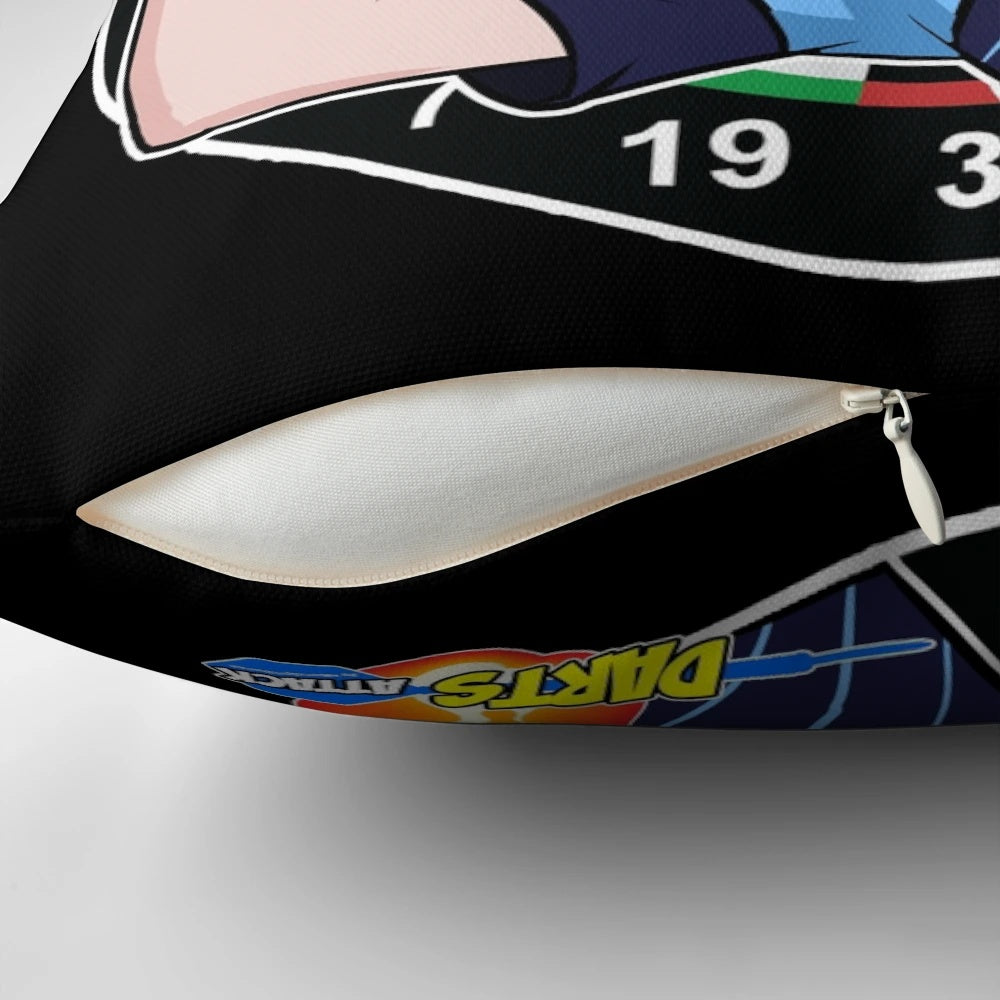 Rob Cross Caricatura Darts Player Pillow