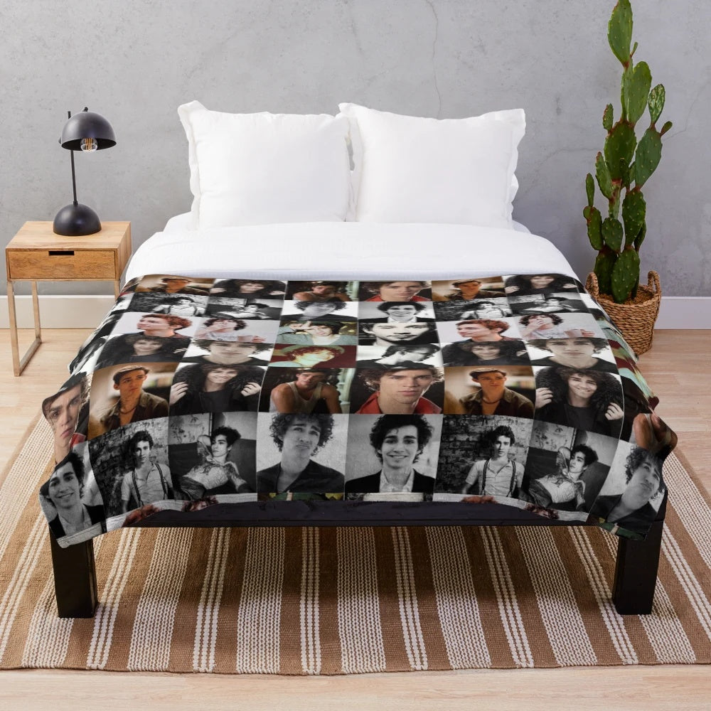 Robert Sheehan inspired plush blanket