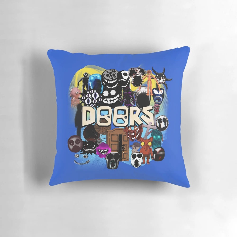 Roblox Doors Game Themed Decorative Pillow